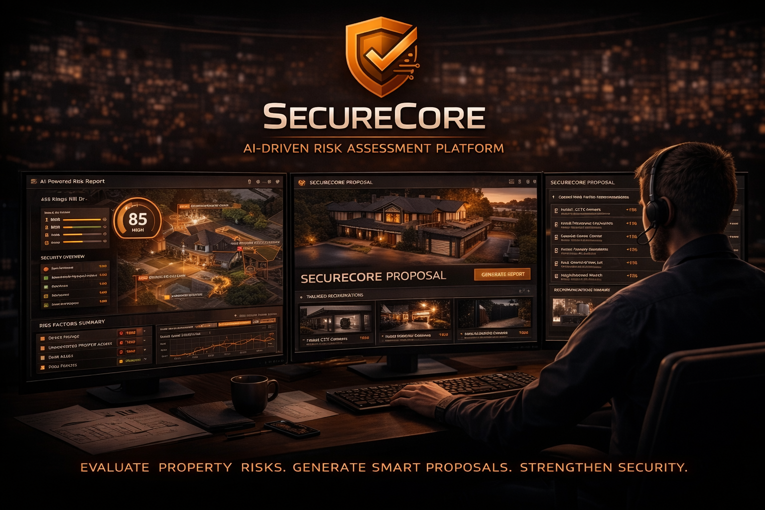 SecureCore AI risk platform